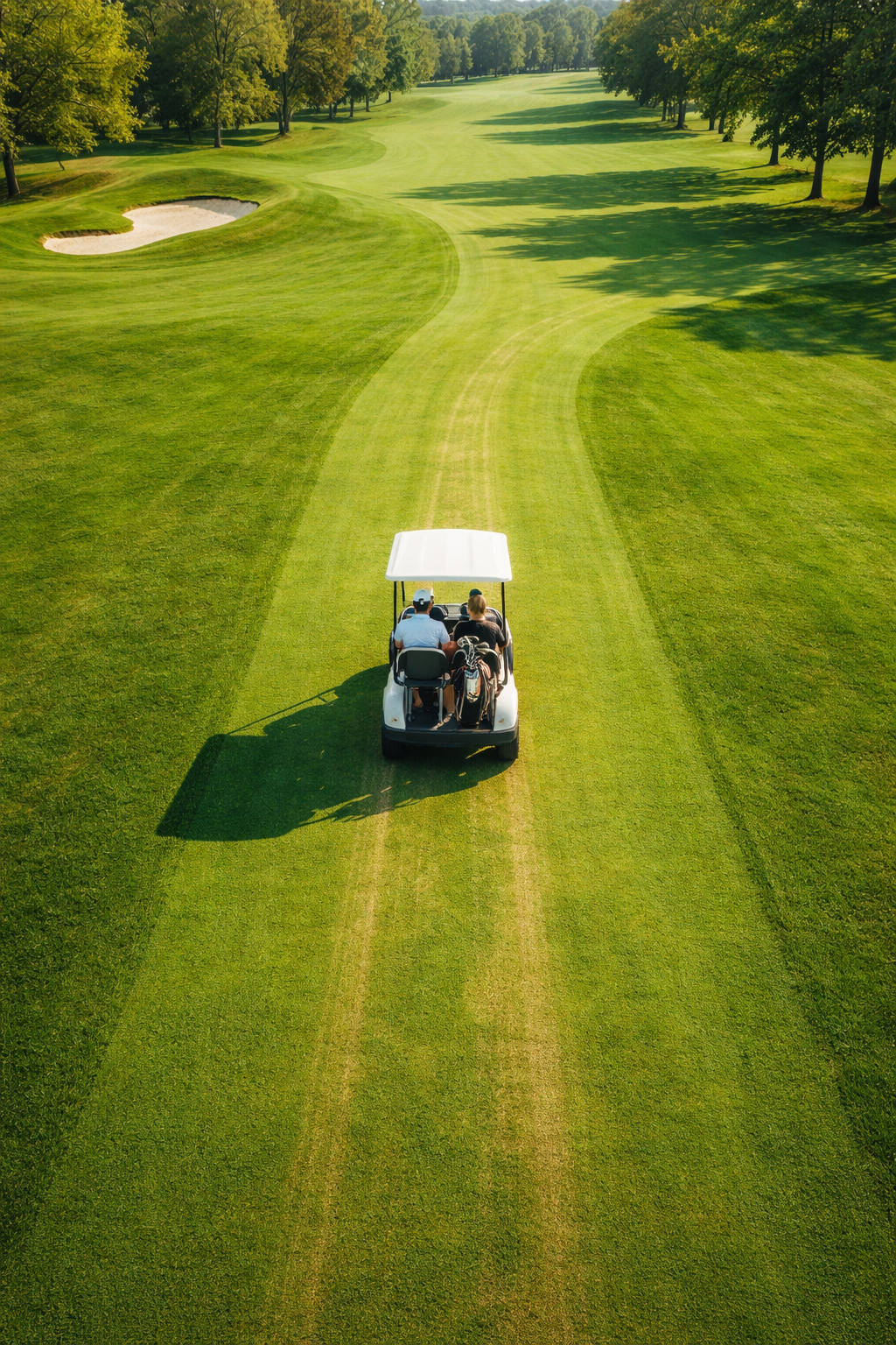 golfcart arial perspective